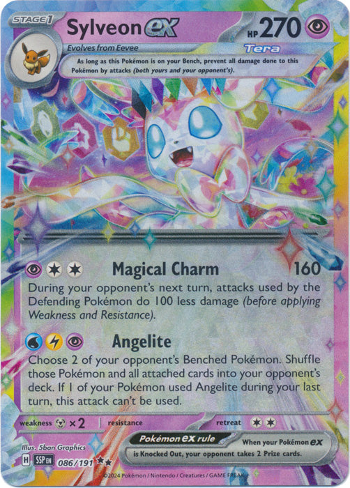 Sylveon Ex 86/191 Double Rare | Surging Sparks | Pokemon Card – Brickheads Collectables - View #12