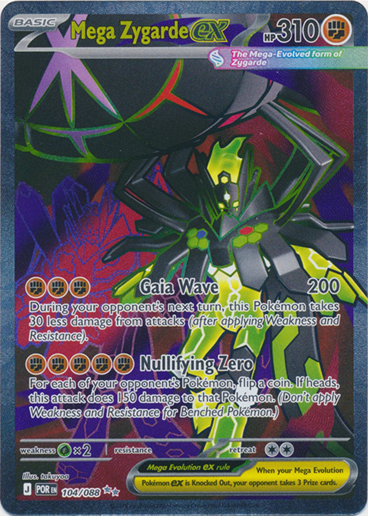 pokemon zygarde card ex 401 Games Canada - Mega Zygarde ex - 104/088