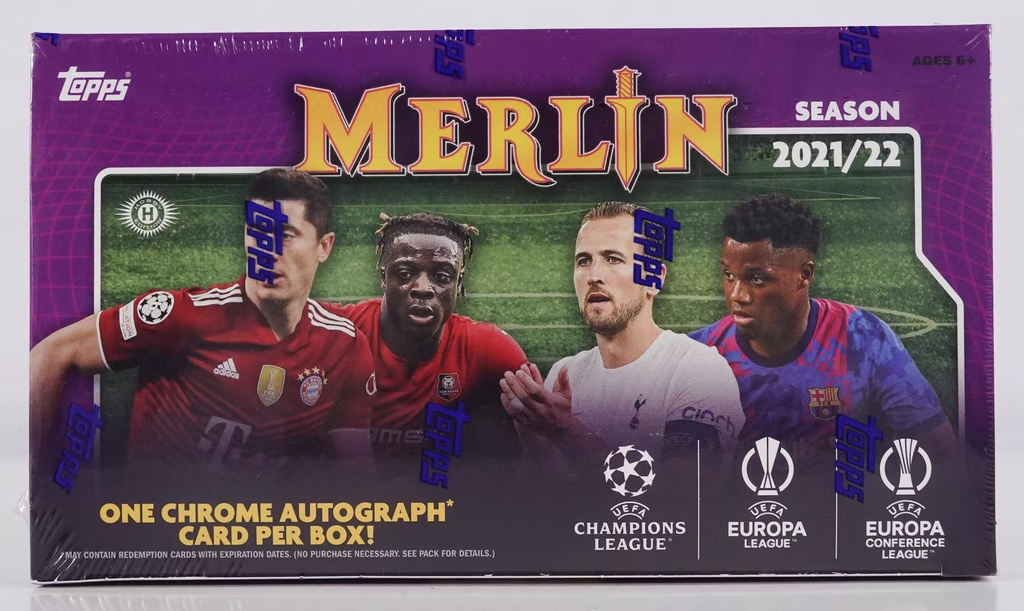 2021-22 Topps UEFA Champions League Chrome Soccer Hobby Box (18 Packs/4  Cards: 1 Auto) : : Toys & Games