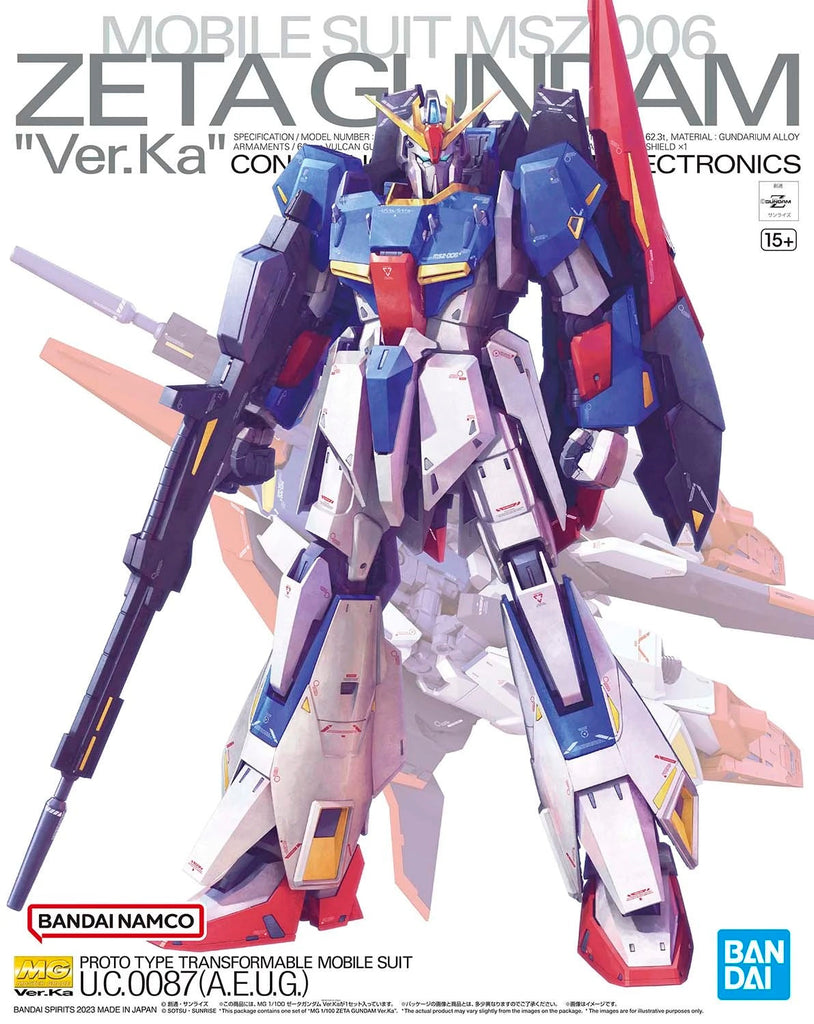 ロボット ZZ GUNDAM \"Ver.Ka\" 1/100 MG ZZ Gundam Ver.Ka 1/100 — Panda Hobby