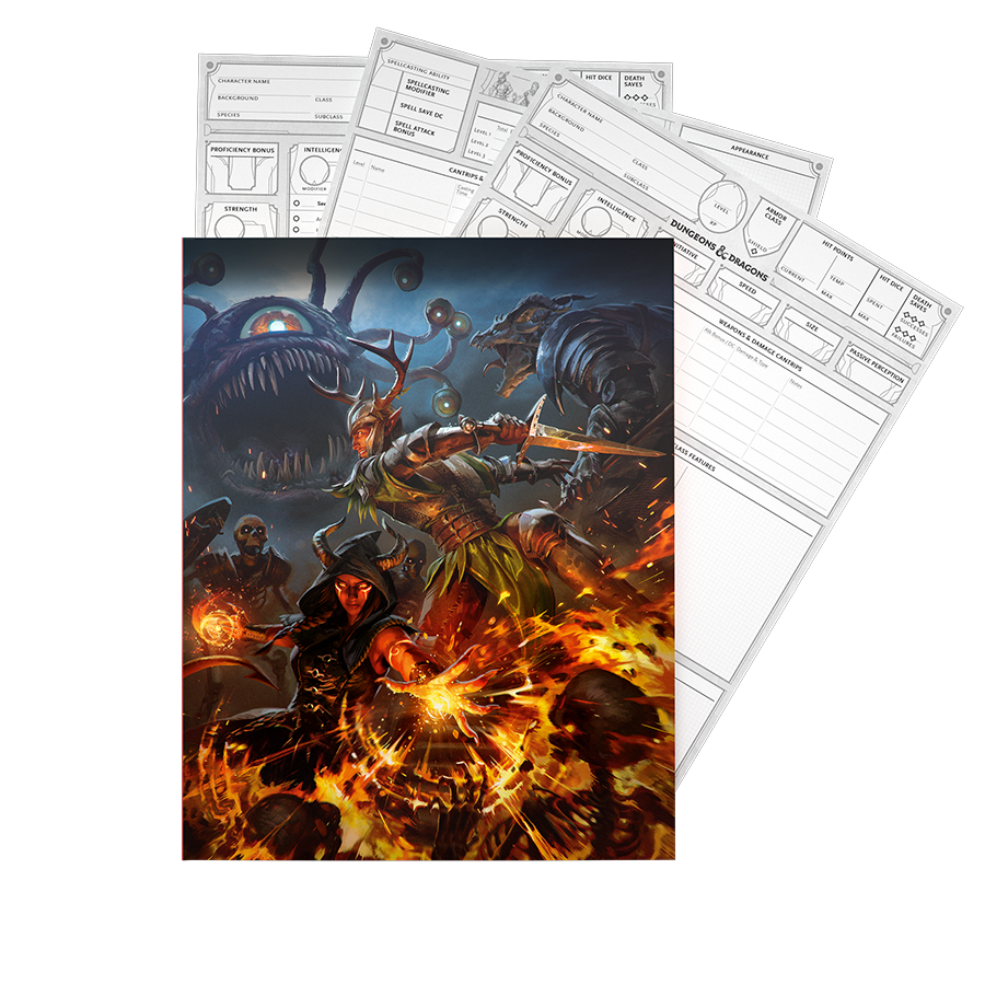 401 Games Canada Dungeons & Dragons 5th Edition Character Sheets