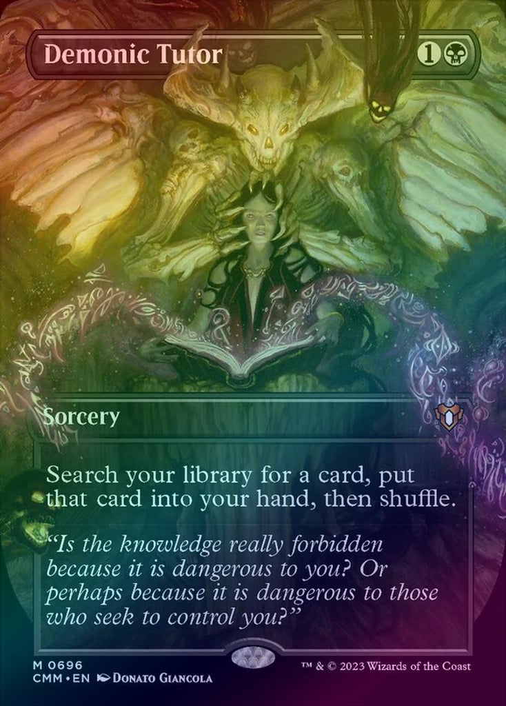 Demonic-Tutor-Borderless-Foil-