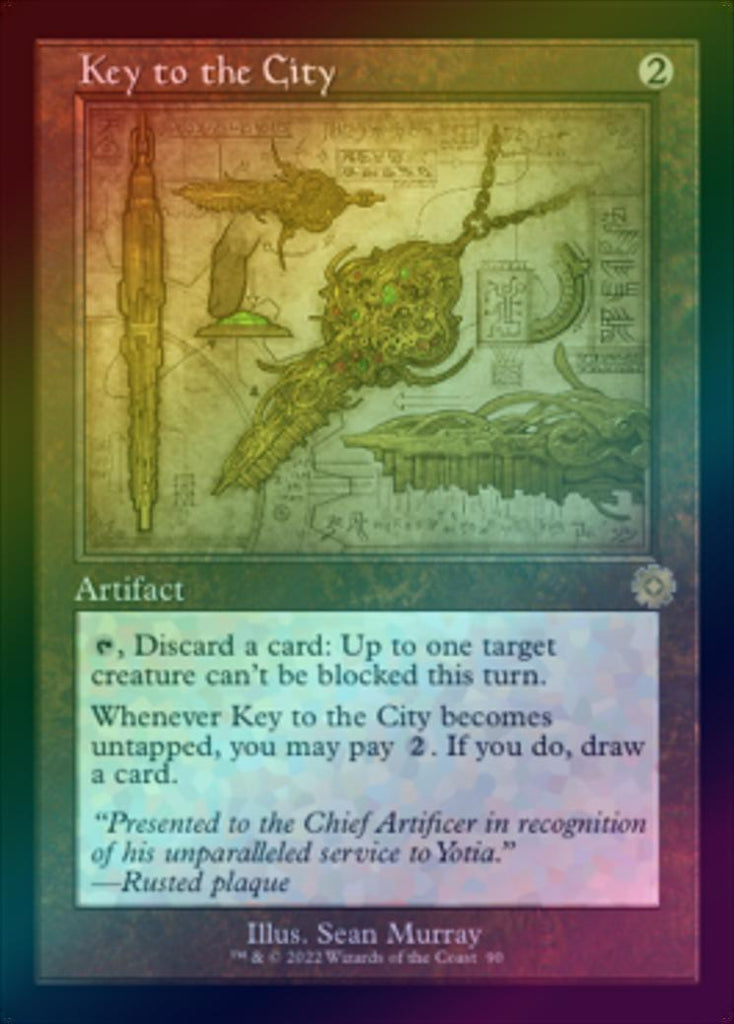 401 Games Canada Key to the City Schematic Art (Foil) (BRR)
