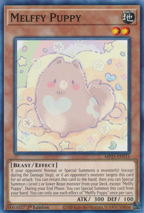 Yu-Gi-Oh! Card – Melffy Rabby – MP21-EN112 – Common – 1st Edition From 2021 Tin Of Ancient Battles 3 thumbnail image