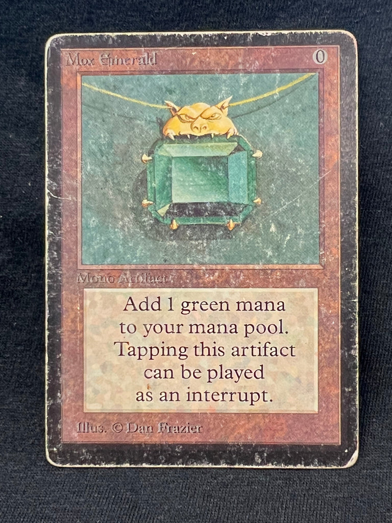 mtg damaged cards 401 Games Canada - Mox Emerald - Limited Edition Beta