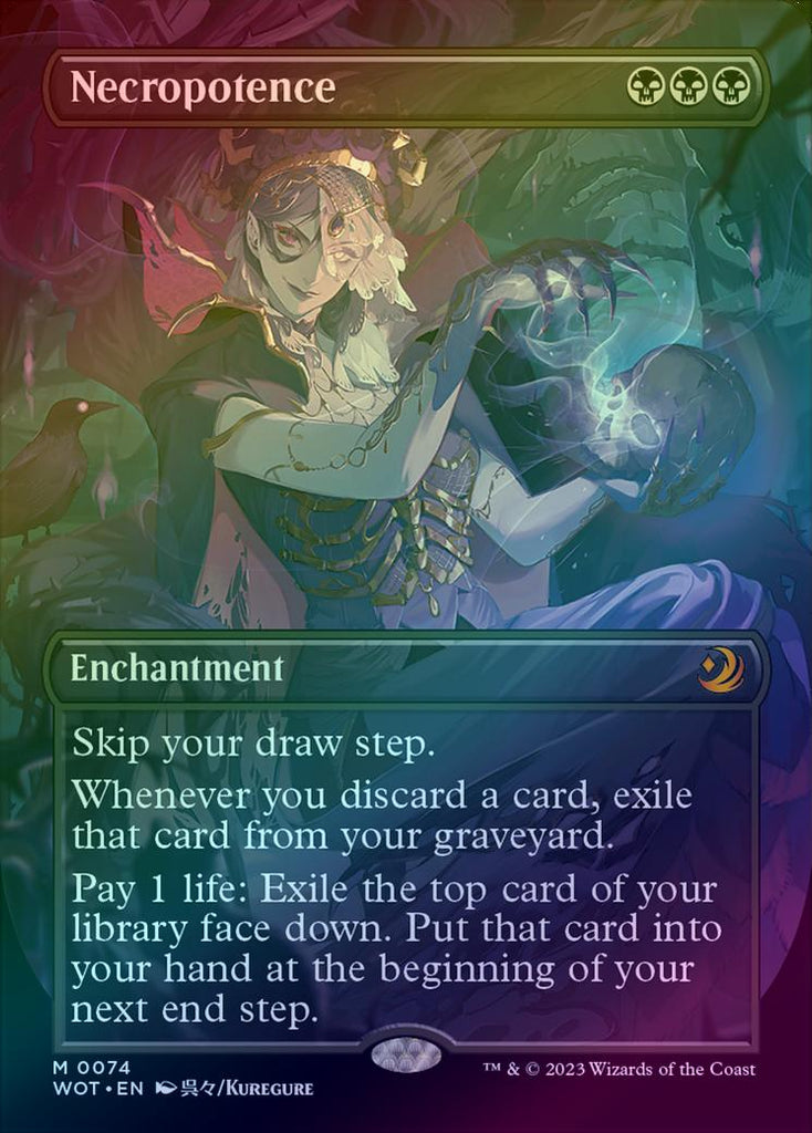 401 Games Canada - Necropotence - Borderless Anime (Foil) (WOT)