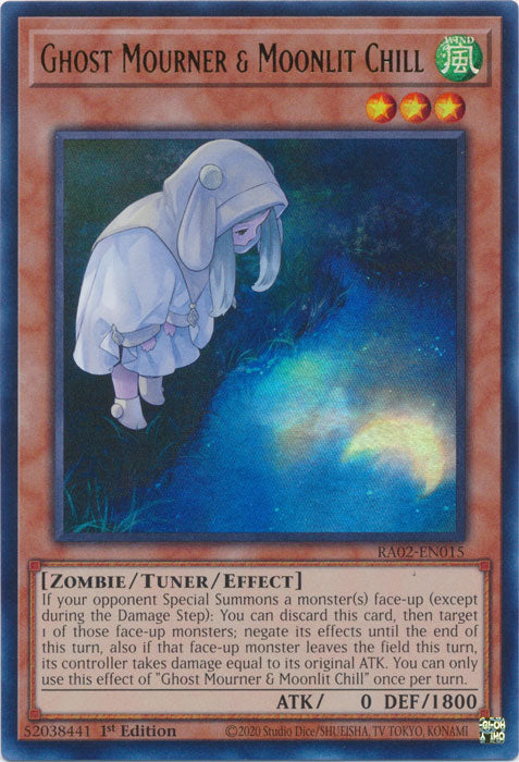 Yu-Gi-Oh! Karte 'Ghost Mourner & Moonlit Chill' – Ultra Rare, 1. Auflage, Aus 2021 Tin Of Ancient Battles