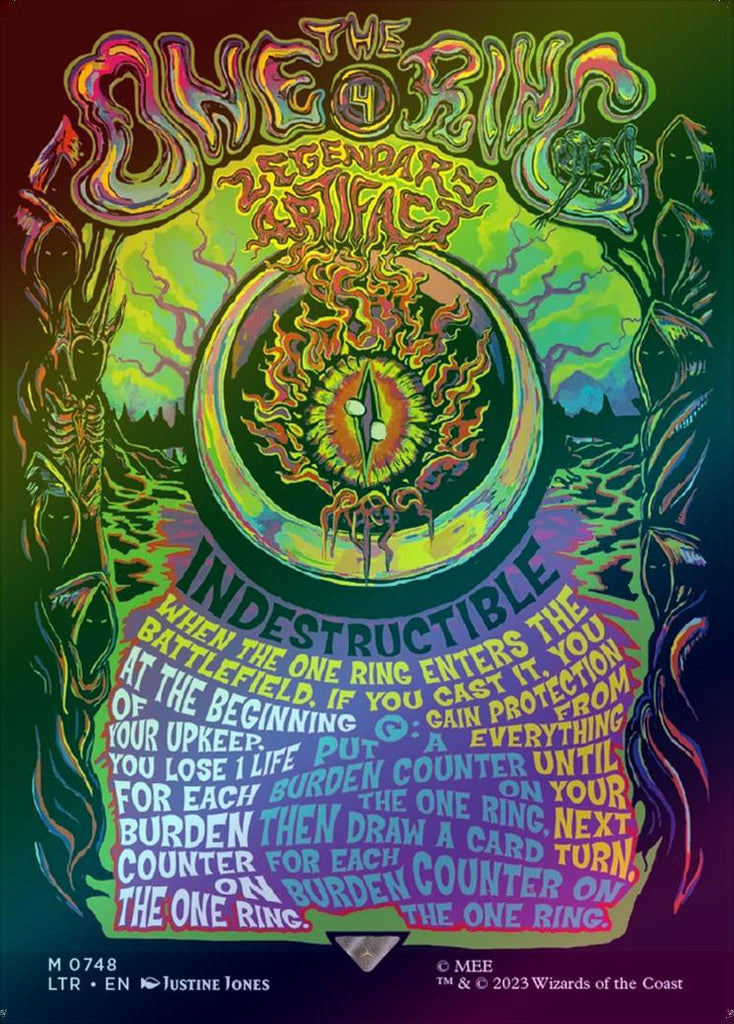 一つの指輪/the one ring ポスター　foil 401 Games Canada - The One Ring - Borderless Poster (Foil) (LTR)