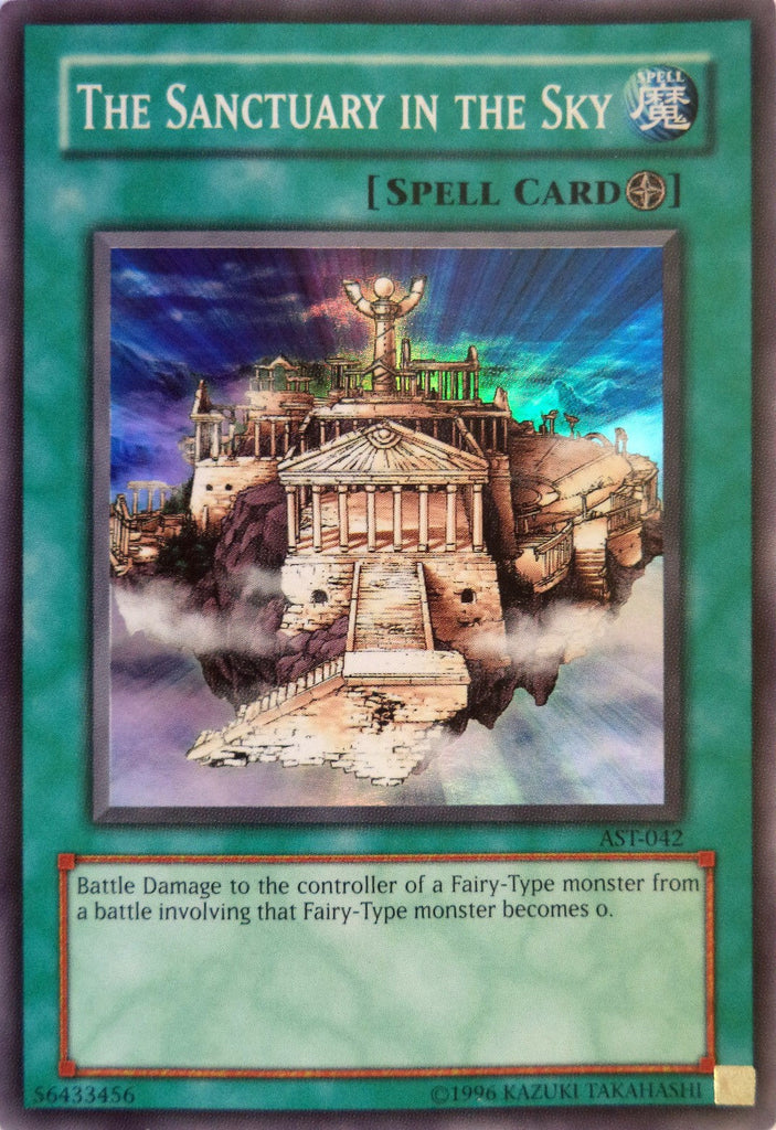 Yu-Gi-Oh! Card - The Sanctuary In The Sky (AST-042) - Super Rare, Unlimited Edition