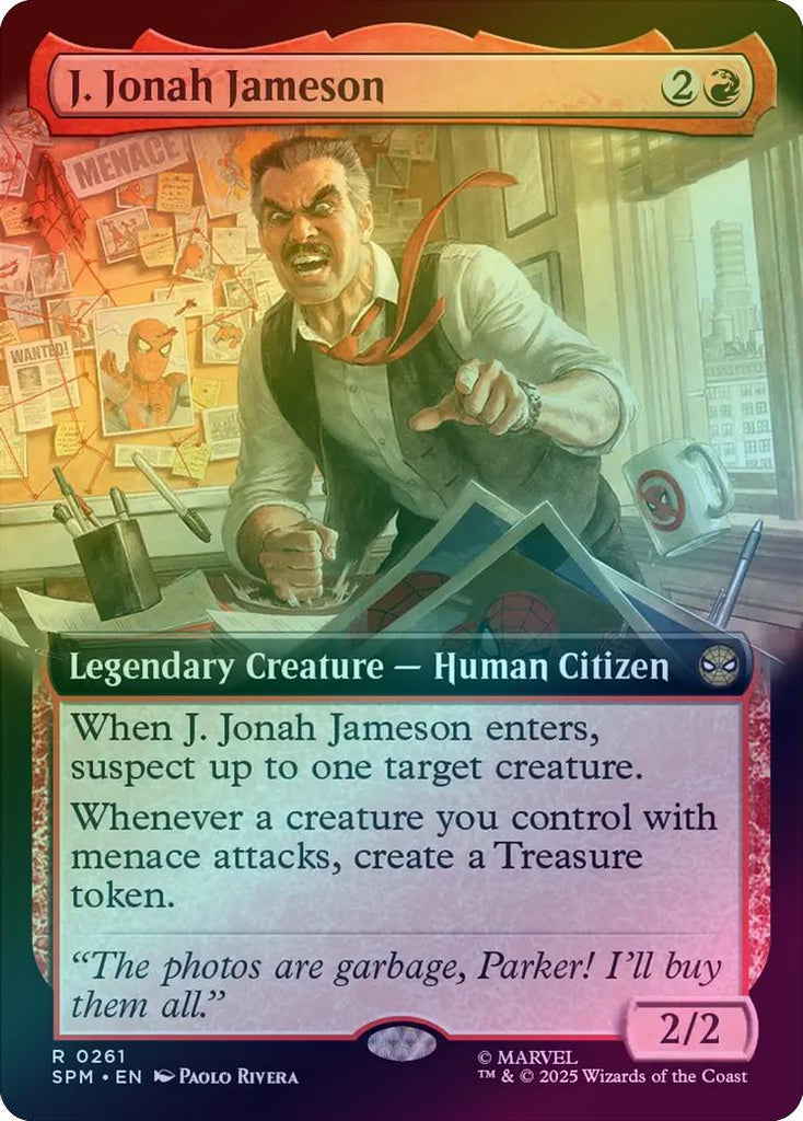 401 Games Canada - J. Jonah Jameson - Extended Art (Foil) (SPM)