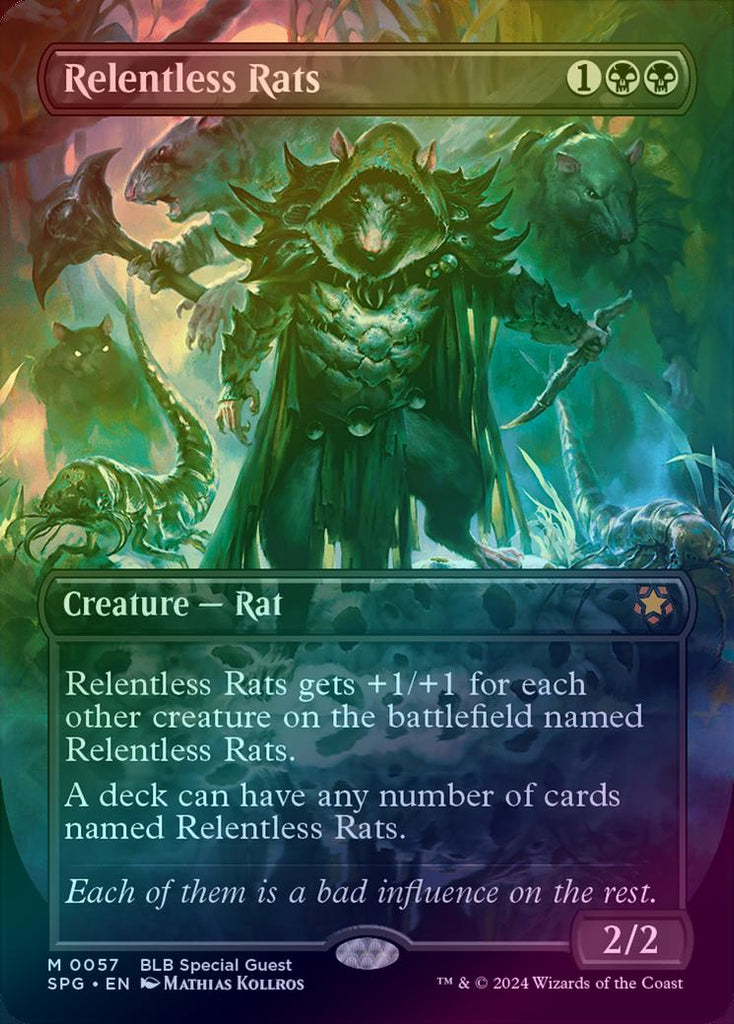 401 Games Canada - Relentless Rats - Borderless (Foil) (SPG) 401 Games Canada - Relentless Rats - Borderless (Foil) (SPG)