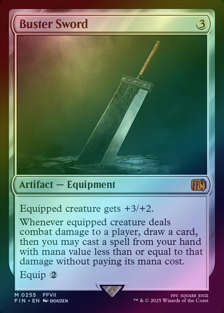 バスターソード　foil mtg Mtg [FOIL] バスターソード/Buster Sword (全面アート版) - メルカリ