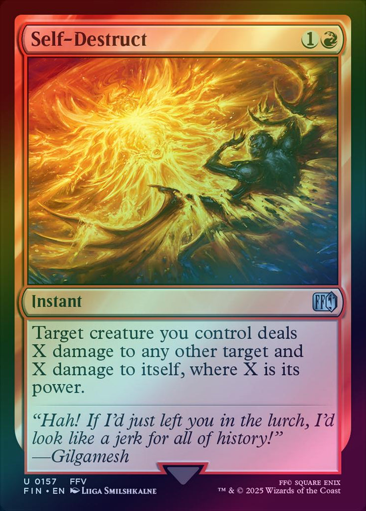 self destruct deck yugioh 401 Games Canada Target creature you control deals X damage to any other target and X damage to itself Self-Destruct Button - Dark Revelation