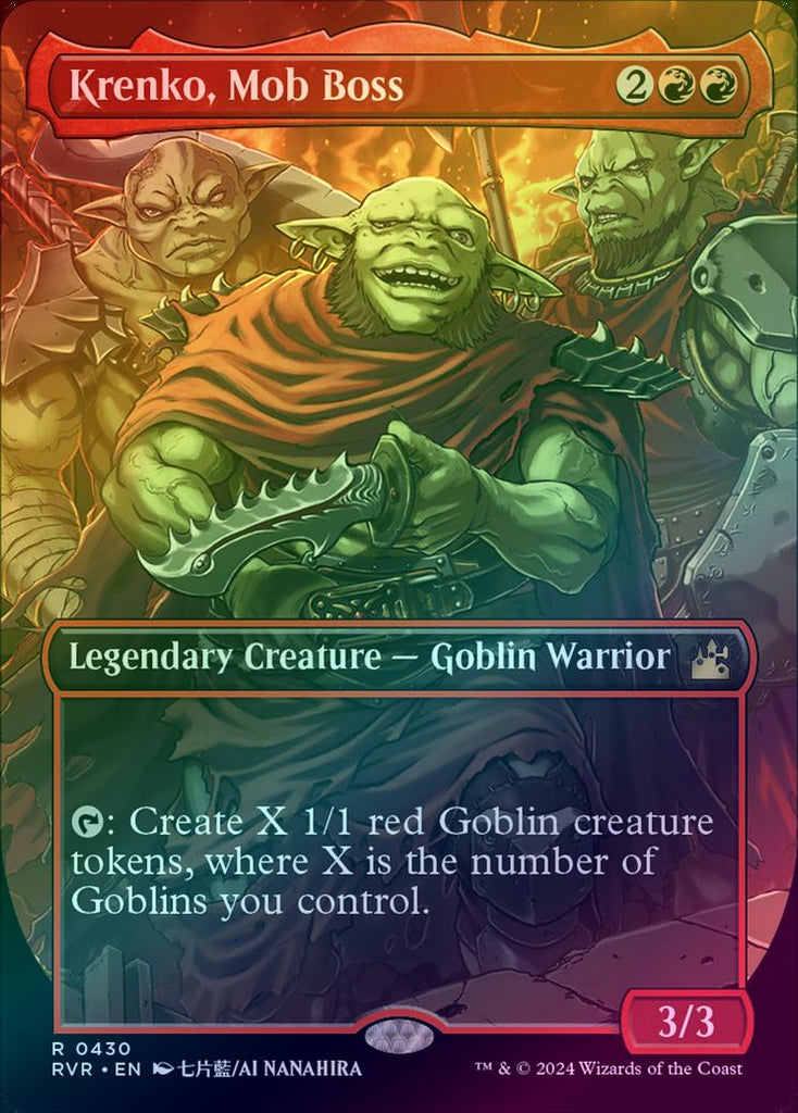 401 Games Canada - Krenko, Mob Boss - Borderless Anime (Foil) (RVR)