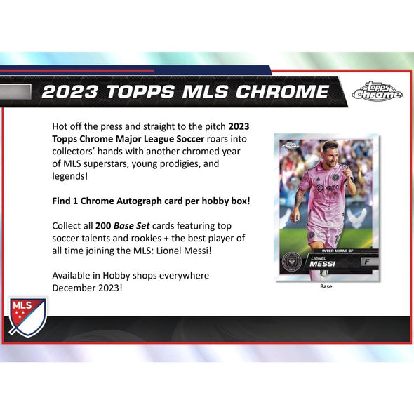 2023 Topps Chrome MLS Soccer Hobby Box