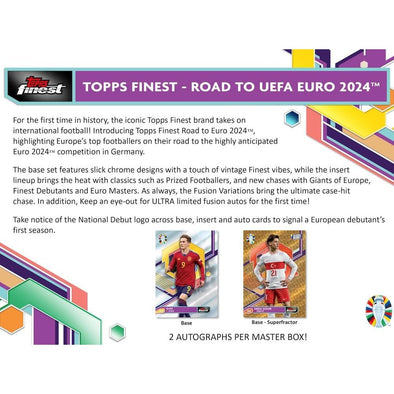 Topps Finest Road to UEFA Euro 2024 Soccer Hobby Box