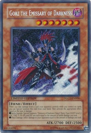 Gorz the Emissary of Darkness - DLG1-EN000 - Secret Rare - Limited Edition