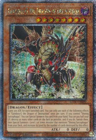 Gandora-G the Dragon of Destruction - LEDE-EN001 - Quarter Century Secret Rare - 1st Edition