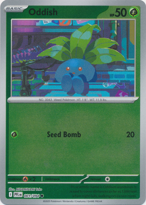 Oddish - 001/094 - Common - Reverse Holo