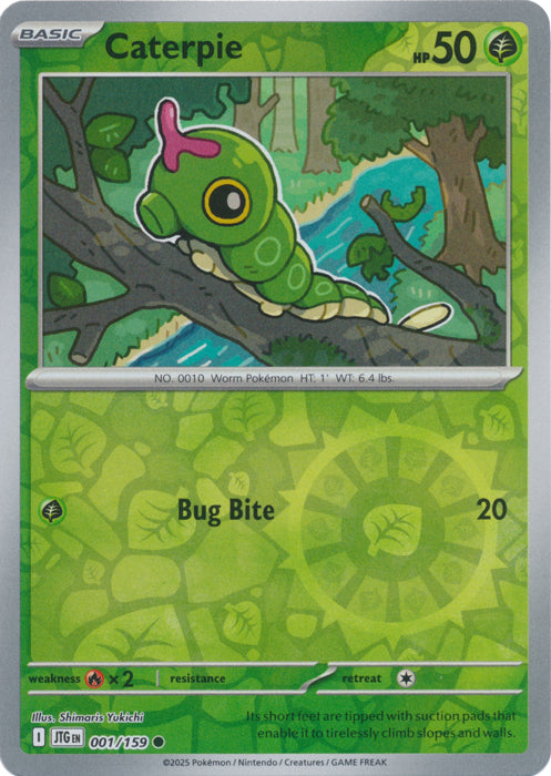 Caterpie - 001/159 - Common - Reverse Holo