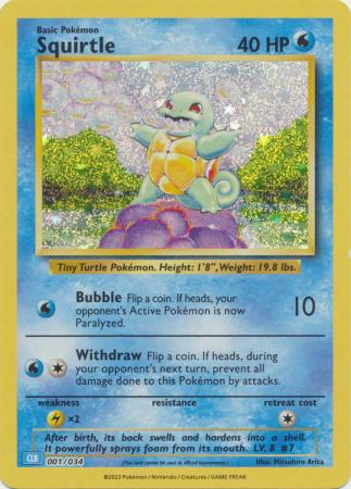 Squirtle - 001/034 - Holo Promo