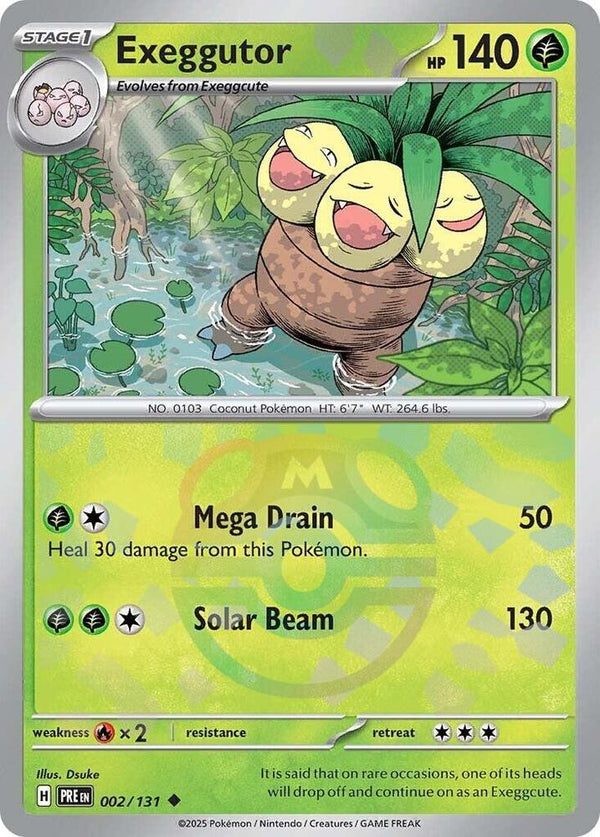 Exeggutor (Master Ball Pattern) - 002/131 - Uncommon