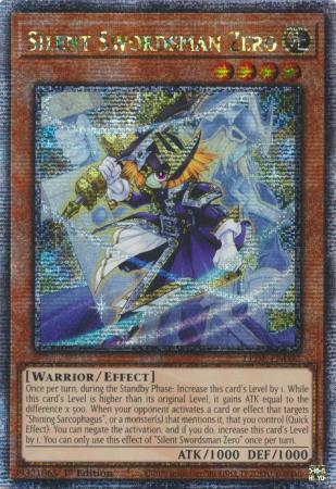 Silent Swordsman Zero - LEDE-EN002 - Quarter Century Secret Rare - 1st Edition