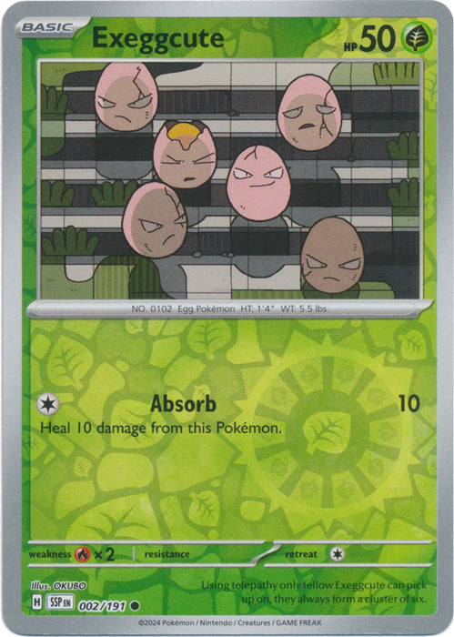 Exeggcute - 002/191 - Common - Reverse Holo