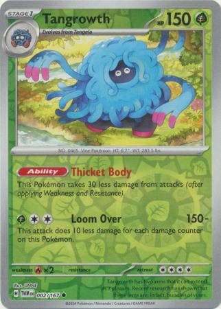 Tangrowth - 002/167 - Common - Reverse Holo