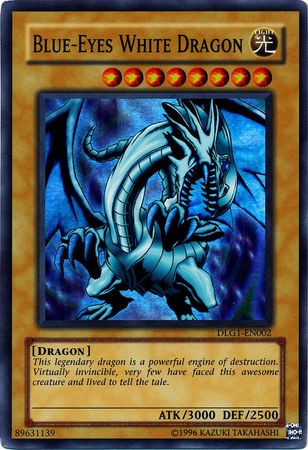 Blue-Eyes White Dragon - DLG1-EN002 - Super Rare