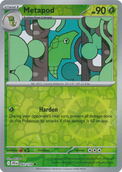 Metapod - 002/159 - Common - Reverse Holo