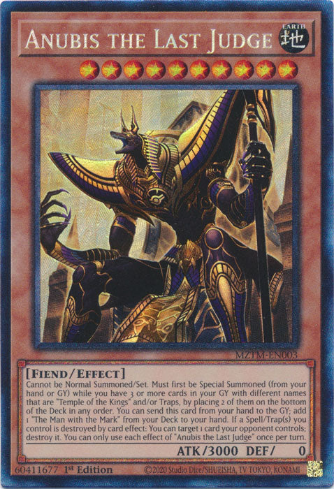Anubis the Last Judge (Collector's Rare) - MZTM-EN003 - Collector's Rare - 1st Edition