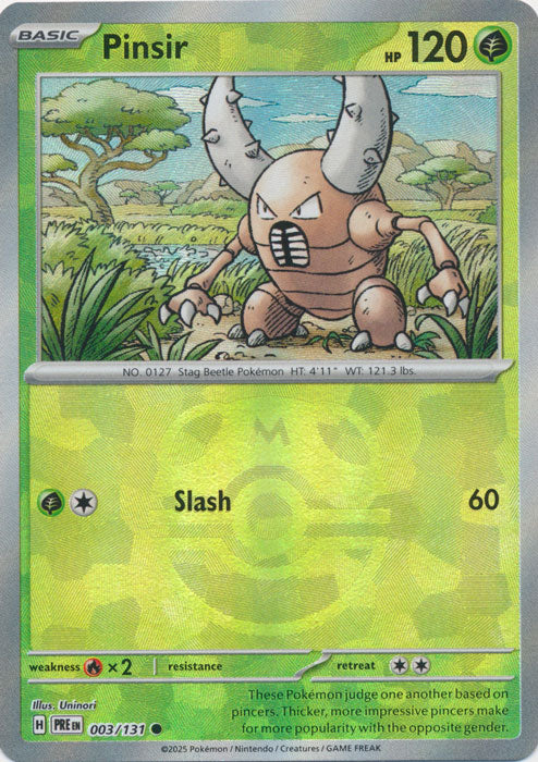Pinsir (Master Ball Pattern) - 003/131 - Common