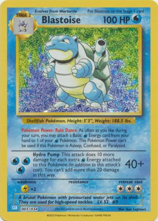 Blastoise - 003/034 - Holo Promo