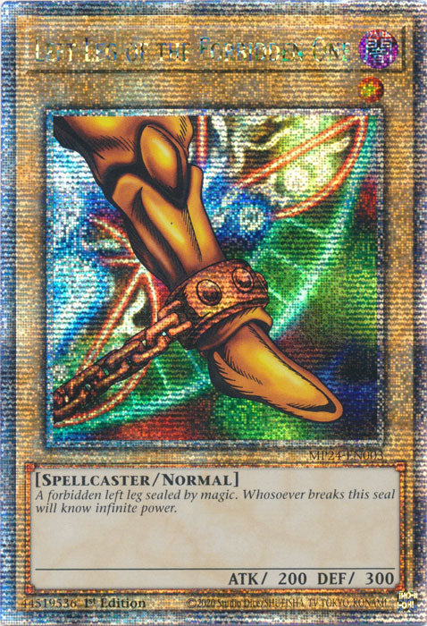 Left Leg of the Forbidden One - MP24-EN003 - Quarter Century Secret Rare - 1st Edition