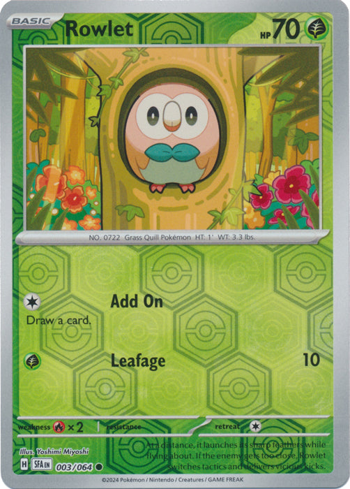 Rowlet - 003/064 - Common - Reverse Holo