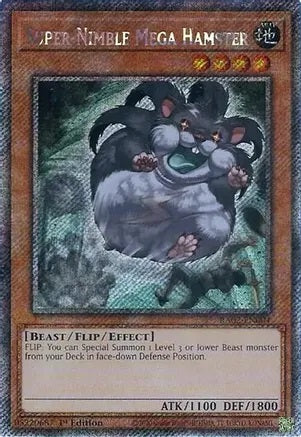 Super-Nimble Mega Hamster (Platinum Secret Rare) - RA02-EN004 - Platinum Secret Rare - 1st Edition