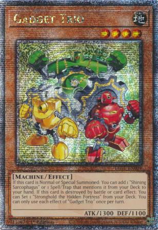 Gadget Trio - LEDE-EN004 - Quarter Century Secret Rare - 1st Edition