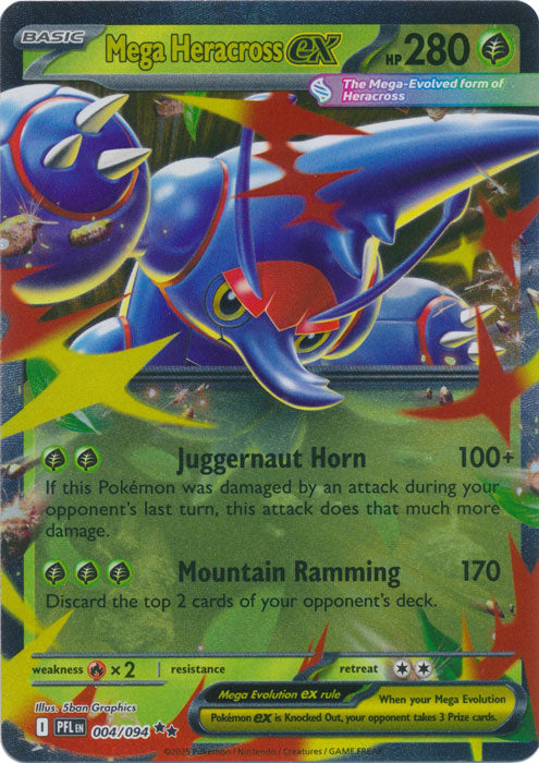 401 Games Canada - Mega Heracross ex - 004/094 - Double Rare 401 Games Canada - Mega Heracross ex - 004/094 - Double Rare