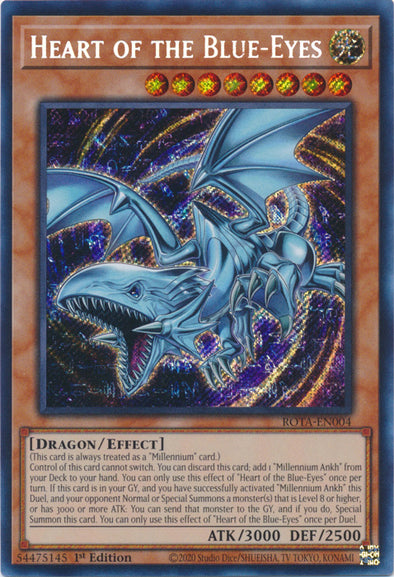 Heart of the Blue-Eyes - ROTA-EN004 - Secret Rare - 1st Edition