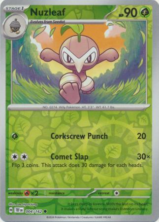Nuzleaf - 004/162 - Common - Reverse Holo