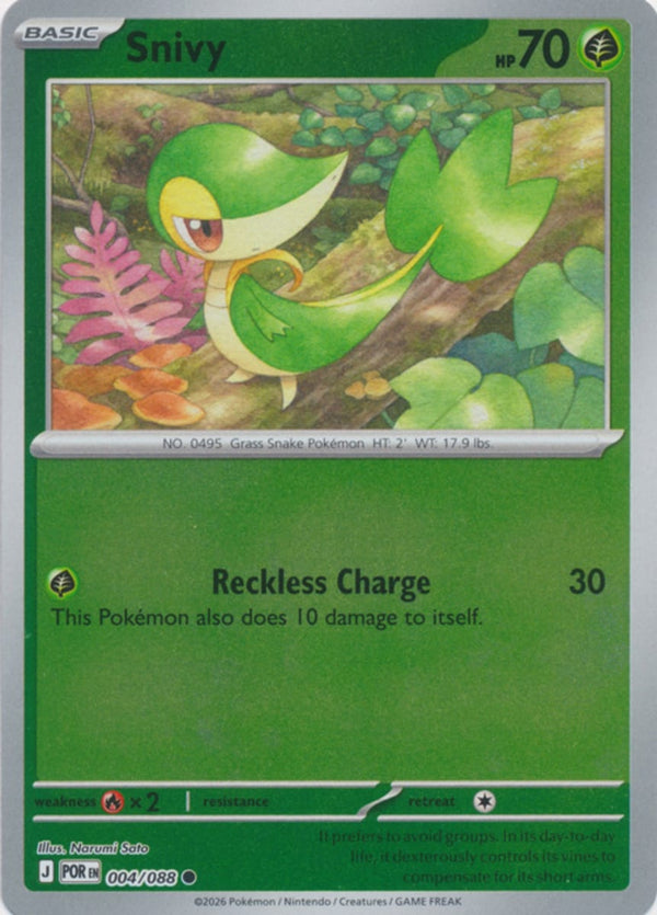 Snivy - 004/088 - Common - Reverse Holo