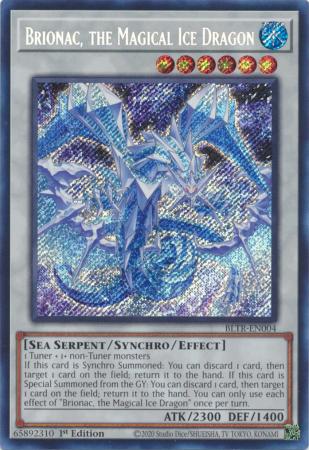 Brionac, the Magical Ice Dragon - BLTR-EN004 - Secret Rare - 1st Edition