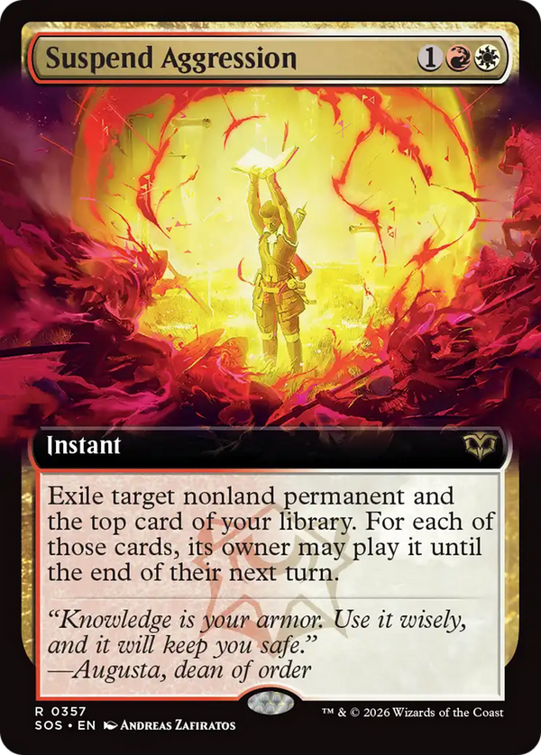 Suspend Aggression - Extended Art (SOS)
