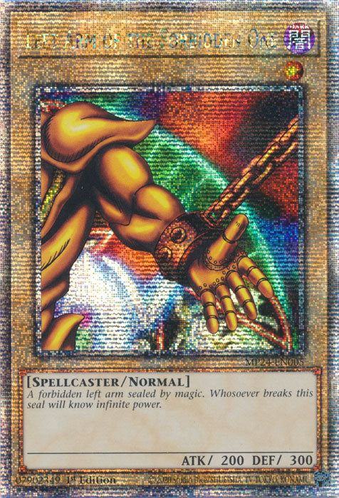 Left Arm of the Forbidden One - MP24-EN005 - Quarter Century Secret Rare - 1st Edition