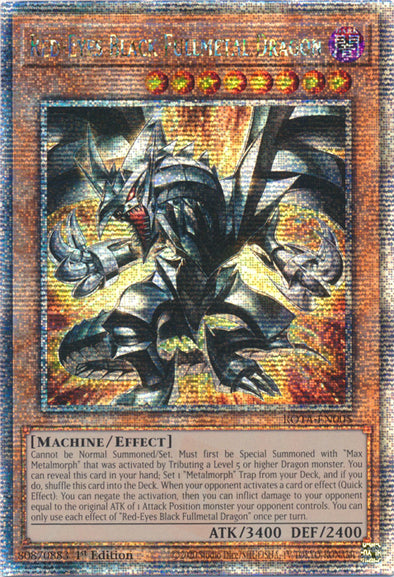 Red-Eyes Black Fullmetal Dragon - ROTA-EN005 - Quarter Century Secret Rare - 1st Edition