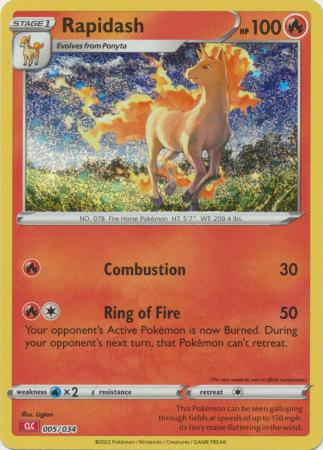 Rapidash - 005/034 - Holo Promo