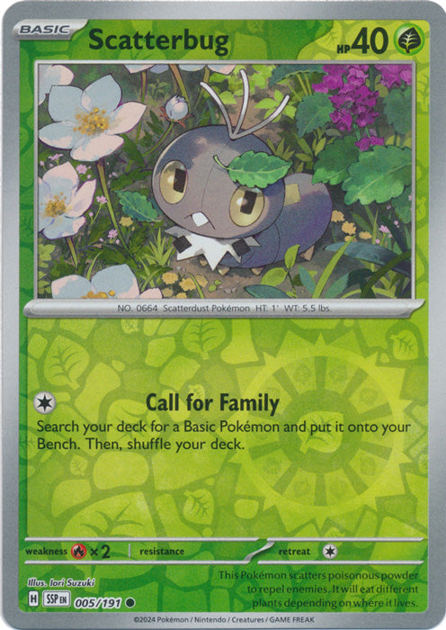 Scatterbug - 005/191 - Common - Reverse Holo