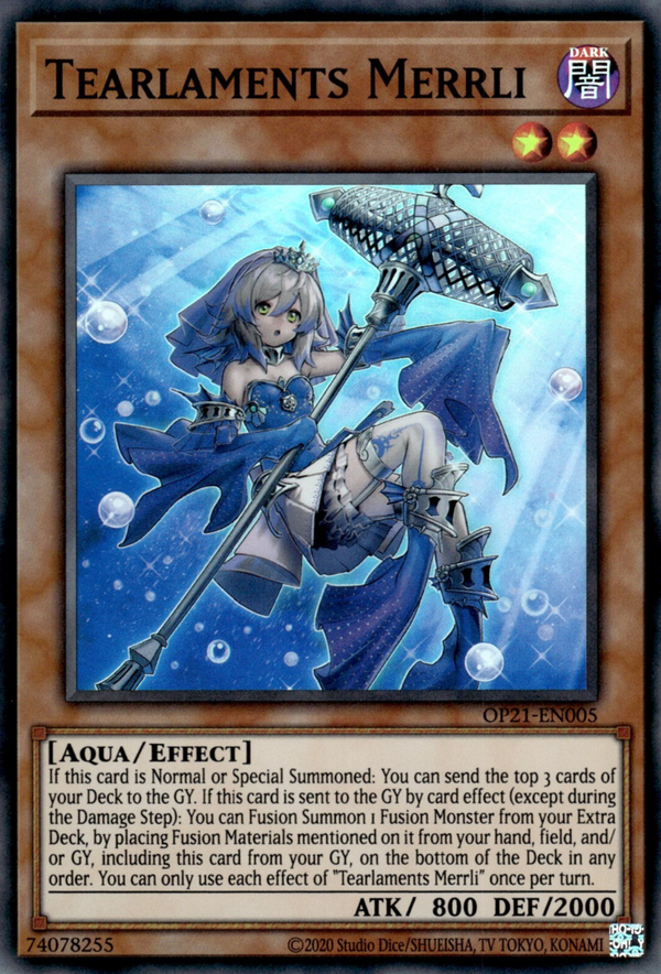 Tearlaments Merrli - OP21-EN005 - Super Rare - Unlimited