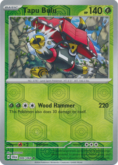 Tapu Bulu - 006/064 - Rare - Reverse Holo